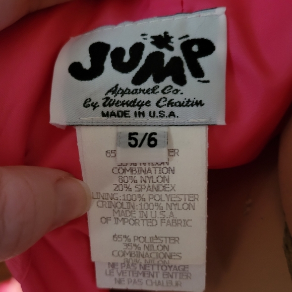 Jump Apparel Rainbow Sherbert Pink Orange Strapless Sparkle Dress Size 5/6 - Picture 3 of 16